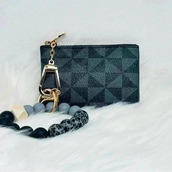 Lorraine Zippered Card Coin Case in Dark Gray - Picture 5 of 6